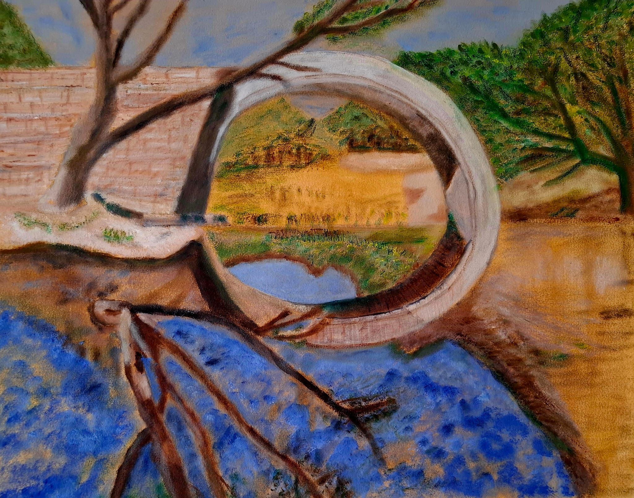 Greek eye reflection